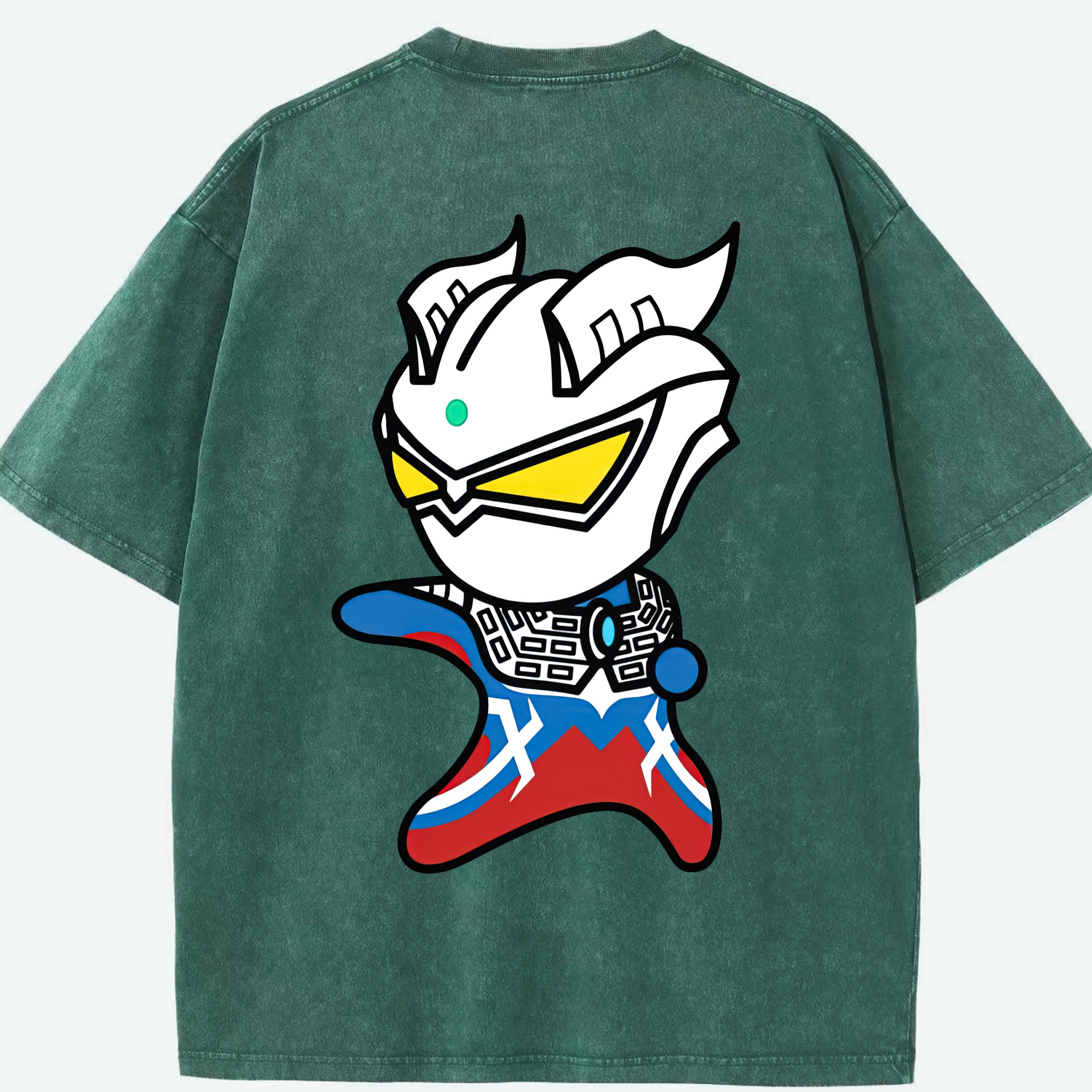 （画像用） ウルトラマン Ultraman 綿100% ヴィンテージ風 半袖Tシャツ（背面プリント）